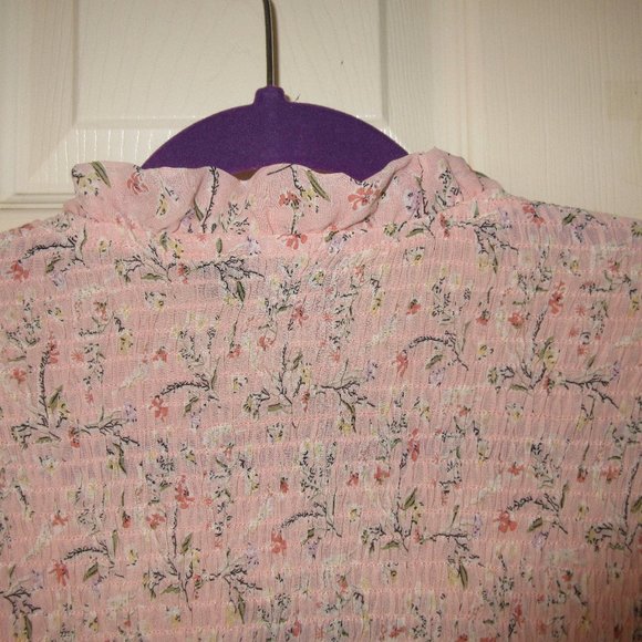 Pretty Little Thing Soft Peach floral top size 14 - Picture 10 of 11